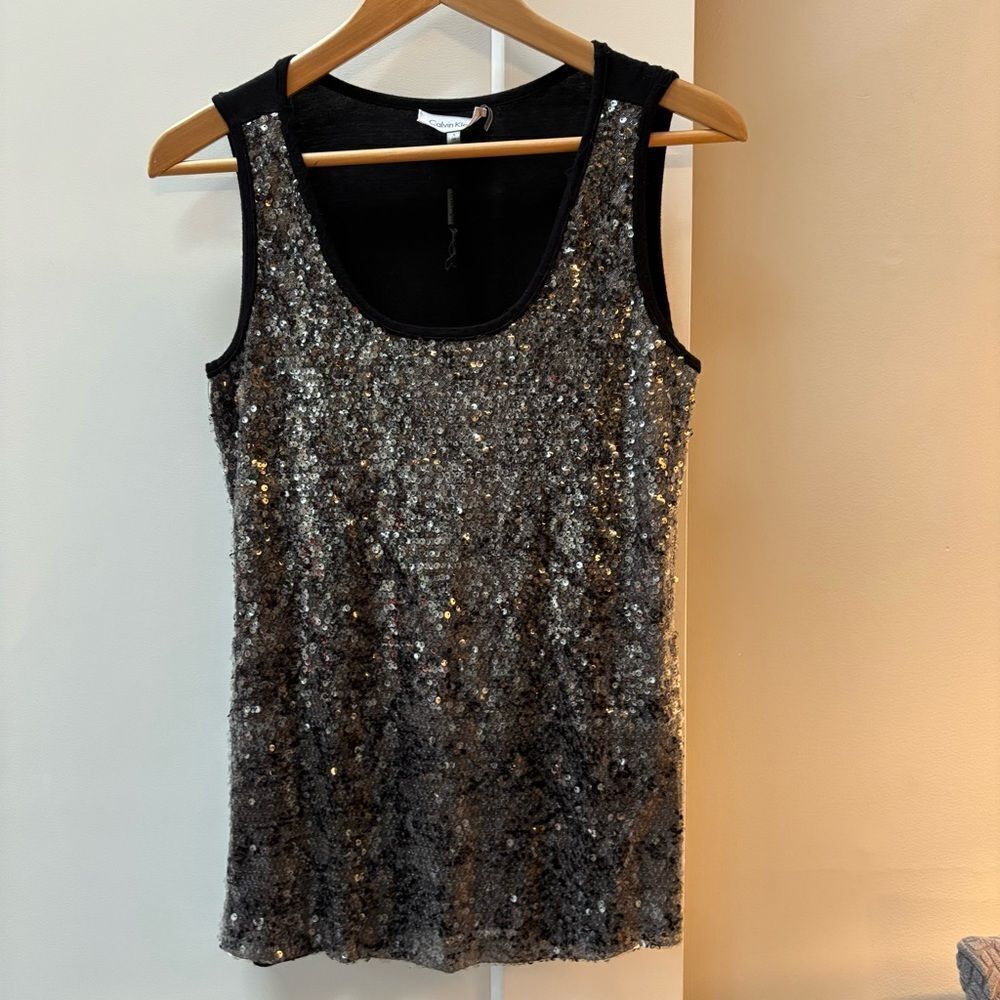 Calvin Klein Sequin Tank Top – Size M